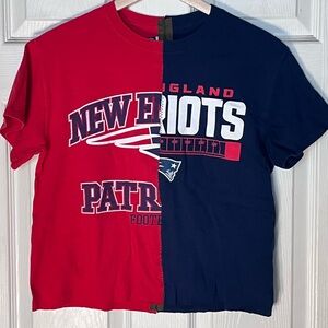 Red and Blue Graphic T-Shirt